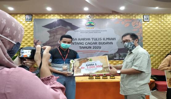 Juara 3 Lomba Karya Tulis Ilmiah Cagar Budaya Tahun 2020 Provinsi Jawa Tengah